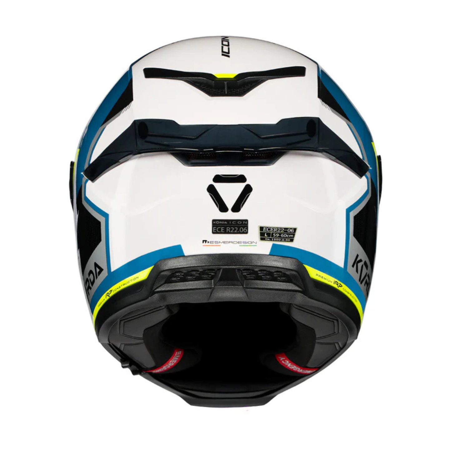 Korda Icon Lemur Helmet - Gloss White Blue