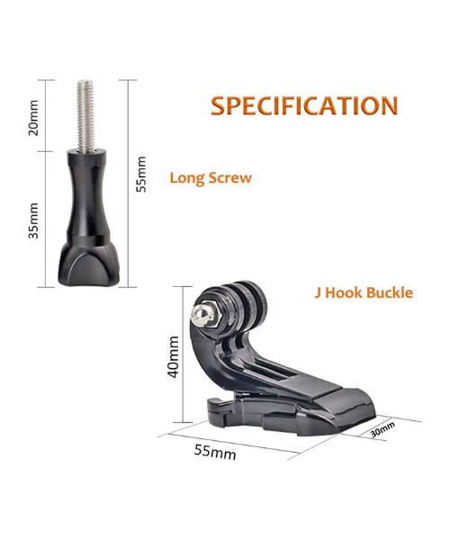 Buy Moto Arch J Hook Buckle Mount Compatible for GoPro and Other