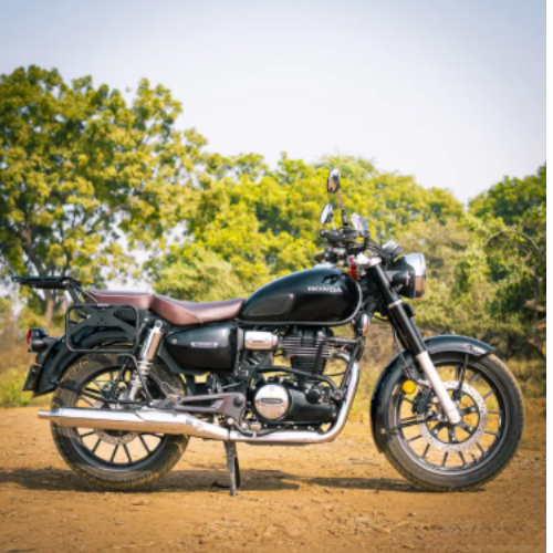 Zana Honda CB 350 (2025) Top Rack with MS Plate - Black - ZI-8683