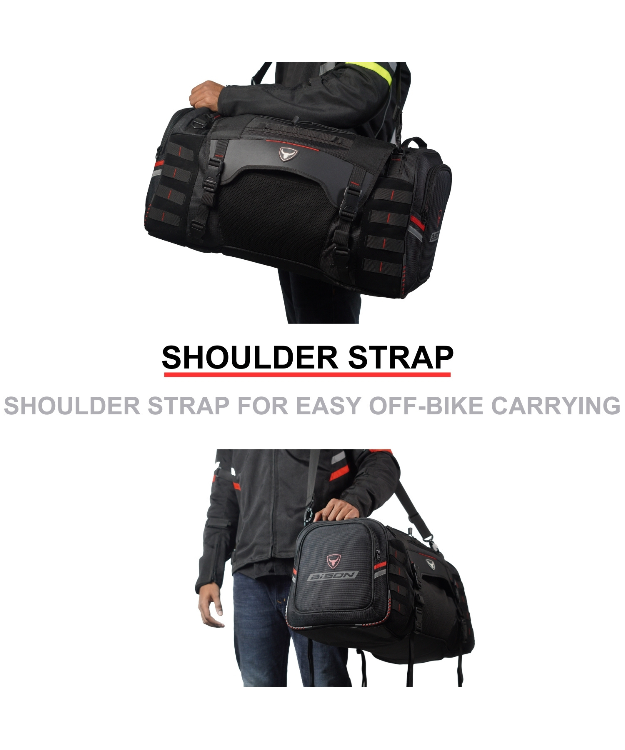 Bison ProGear Camper 50L Tail Bag - Black