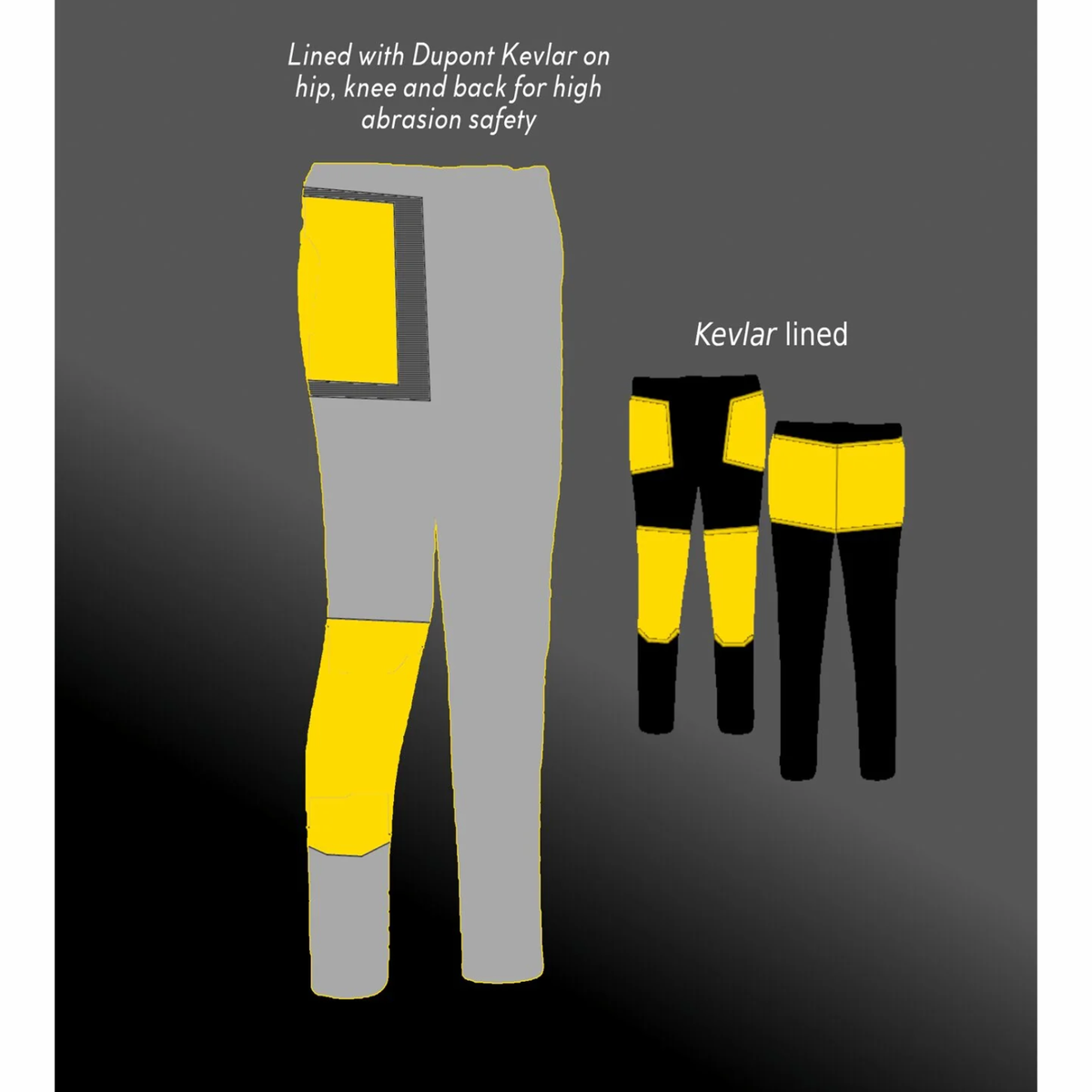 Solace Gravel Motorcycle Kevlar Denims with Level 2 Armour - Black