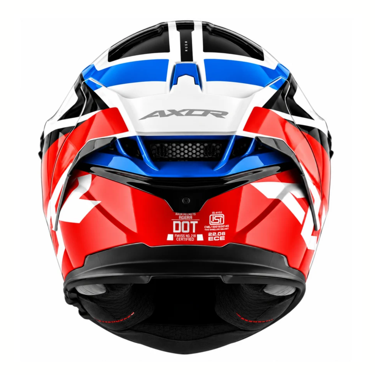 Axor Agera Rush Helmet - Gloss White Red