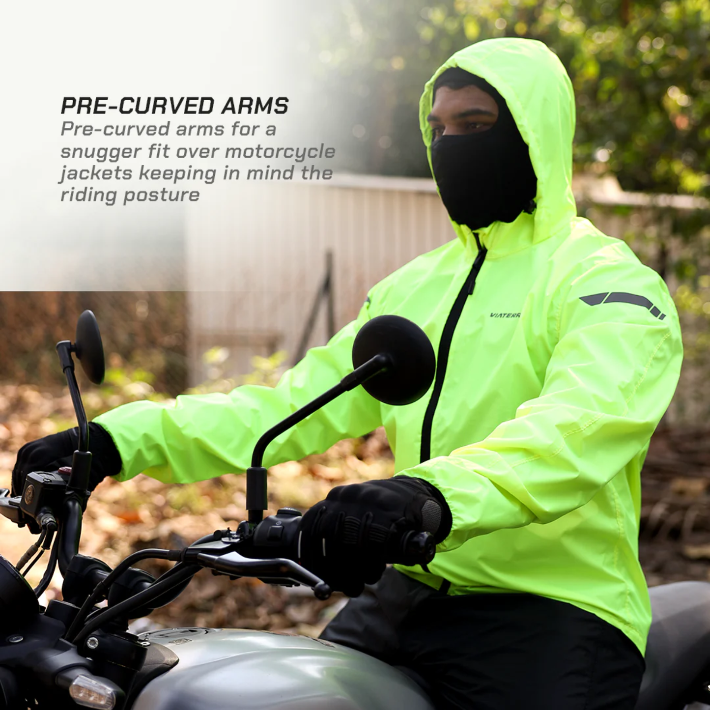 Viaterra B100 Rain Jacket (2026) - Fluoroscent Green