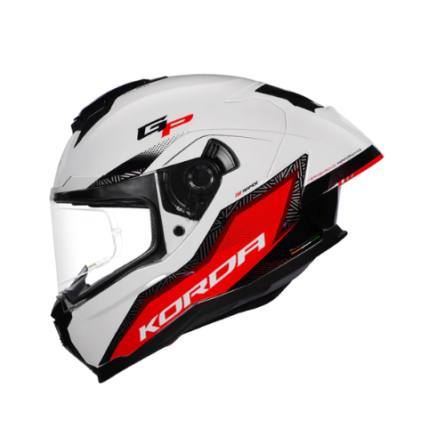 Korda Sonic Rapide Helmet - Gloss White Red
