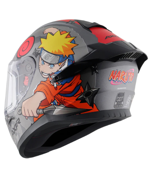 Axor Saber Naruto Helmet - Dull Black Orange