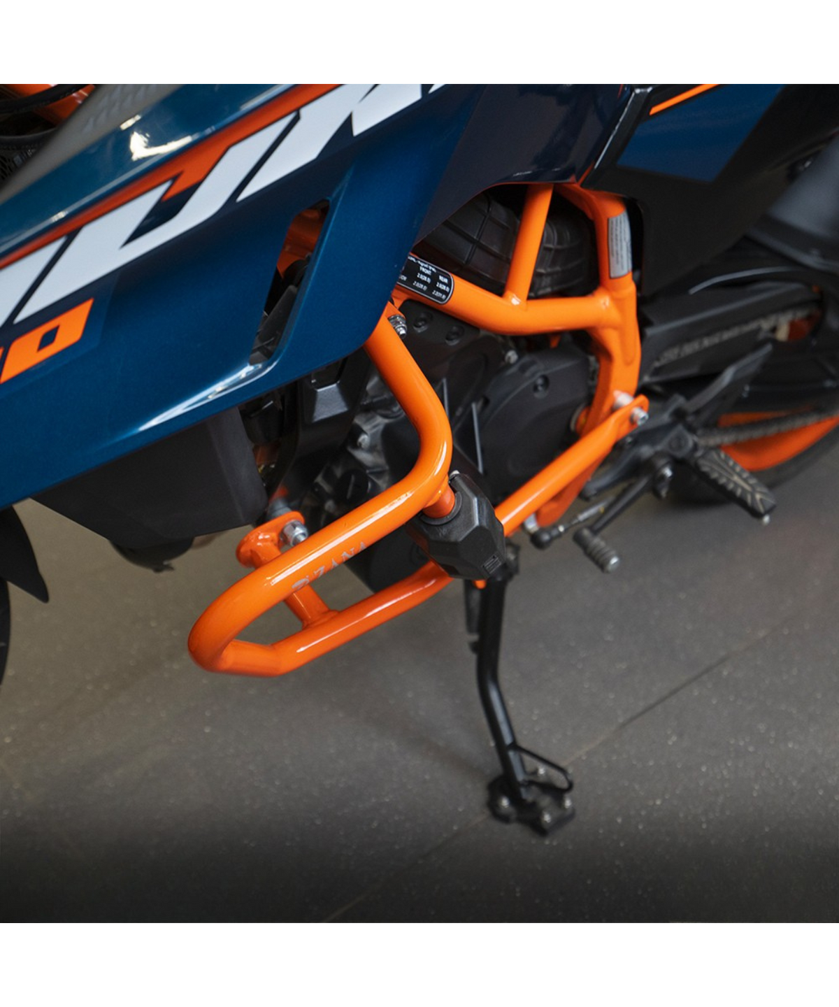 Zana KTM Duke Gen 3 Crash Guard with Puk Slider - Orange - ZI-8418 - Zana
