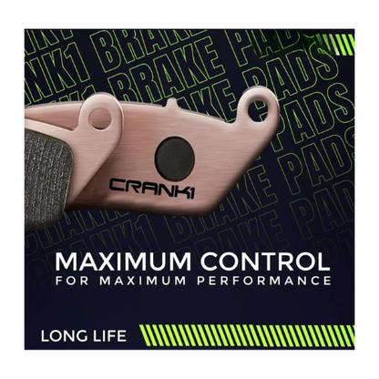 Crank1 Fully Sintered H2 Series Brake Pads for Triumph Bonneville Speedmaster 1200 (2018 onward)