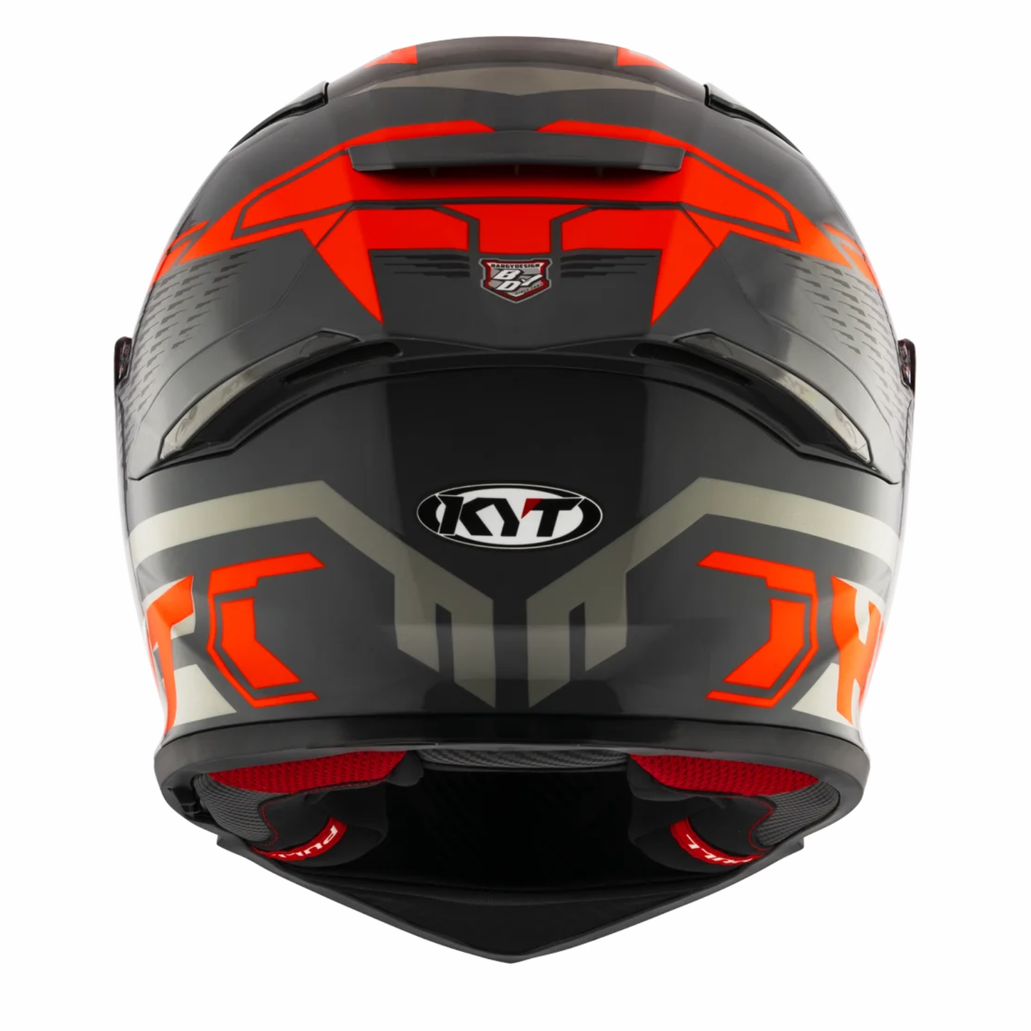 KYT R2R Pro Octane Helmet - Gloss Black Red