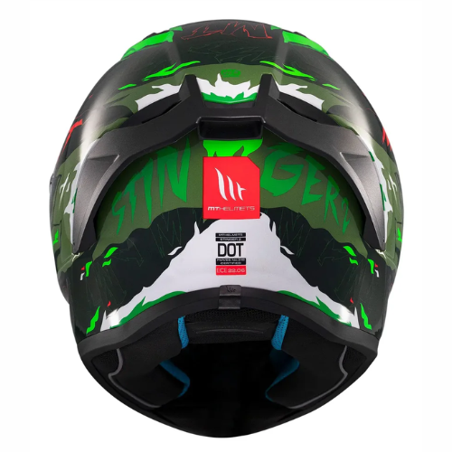 MT Stinger 2 Ardent C6 Helmet - Gloss Black Green