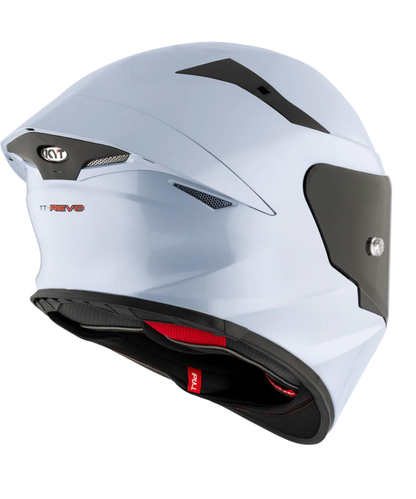 KYT TT-Revo Plain Helmet - Gloss Sea Blue