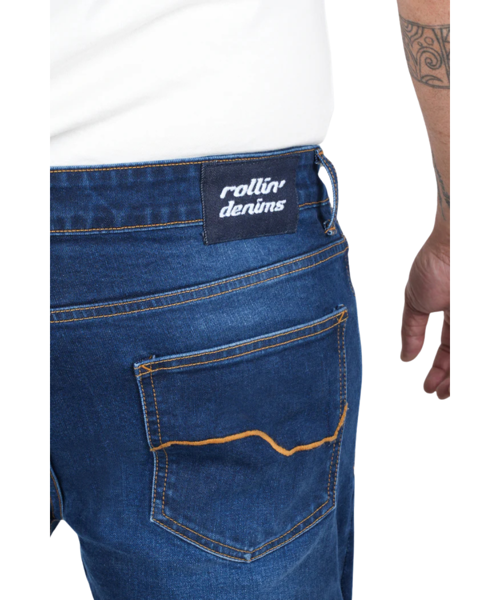 Rollin Denims Shadow 2.0 CORE-X Riding Jeans with Armour - Dark Blue