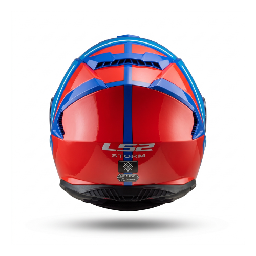 LS2 FF800 Storm II Slant Helmet - Gloss Blue Red