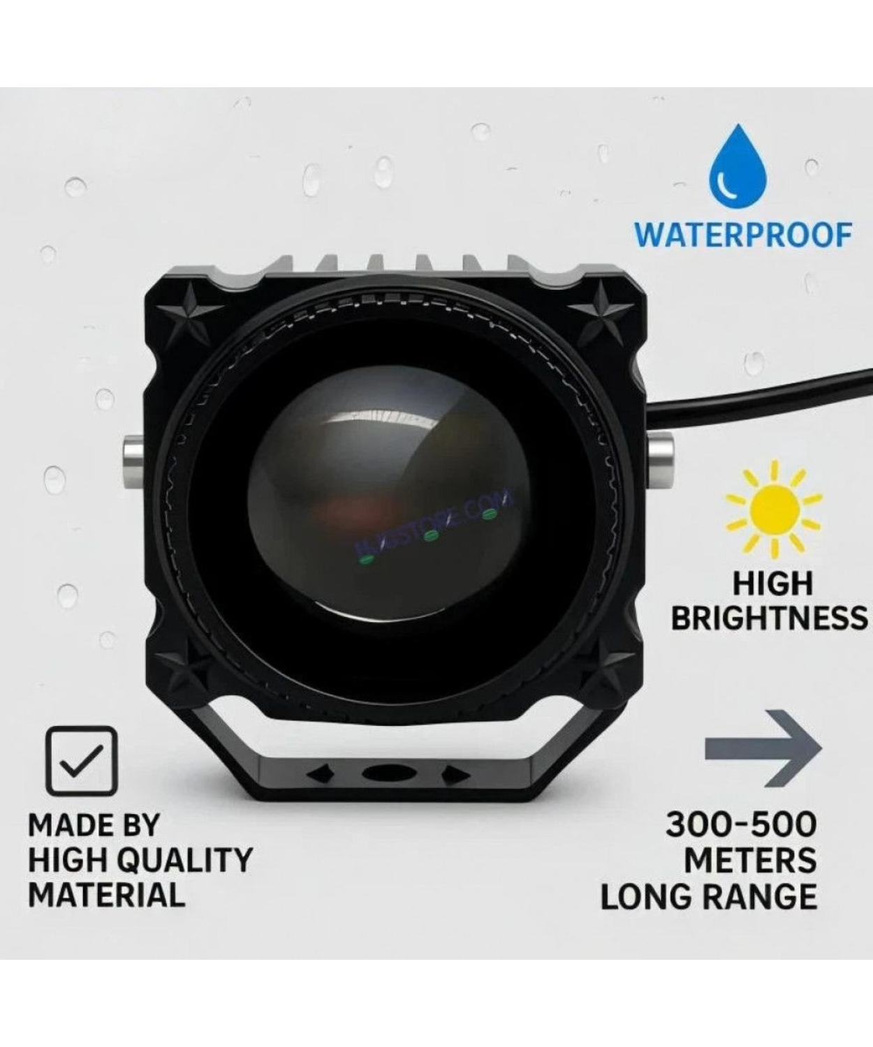 HJG 80W Laser Cannon Fog Light Dual Colour - Pair