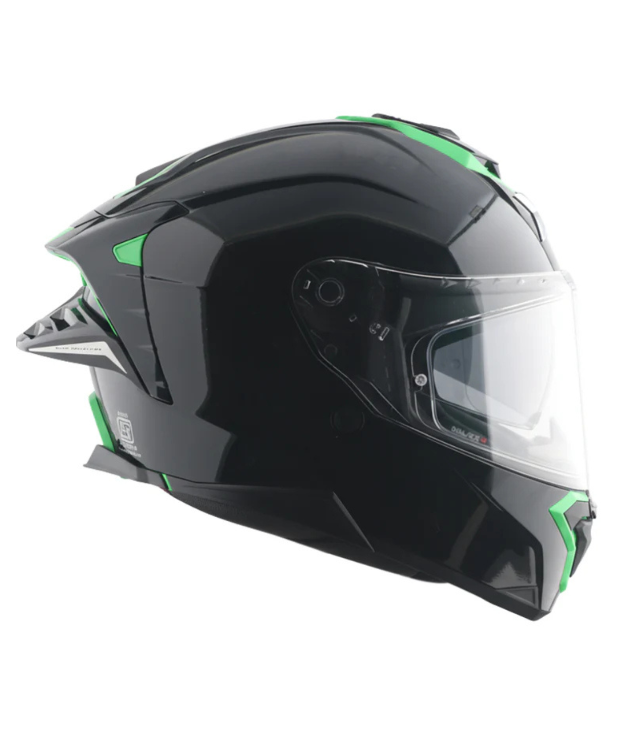 Axor Brutale Corsa Dual Spoiler Helmet - Gloss Black Green