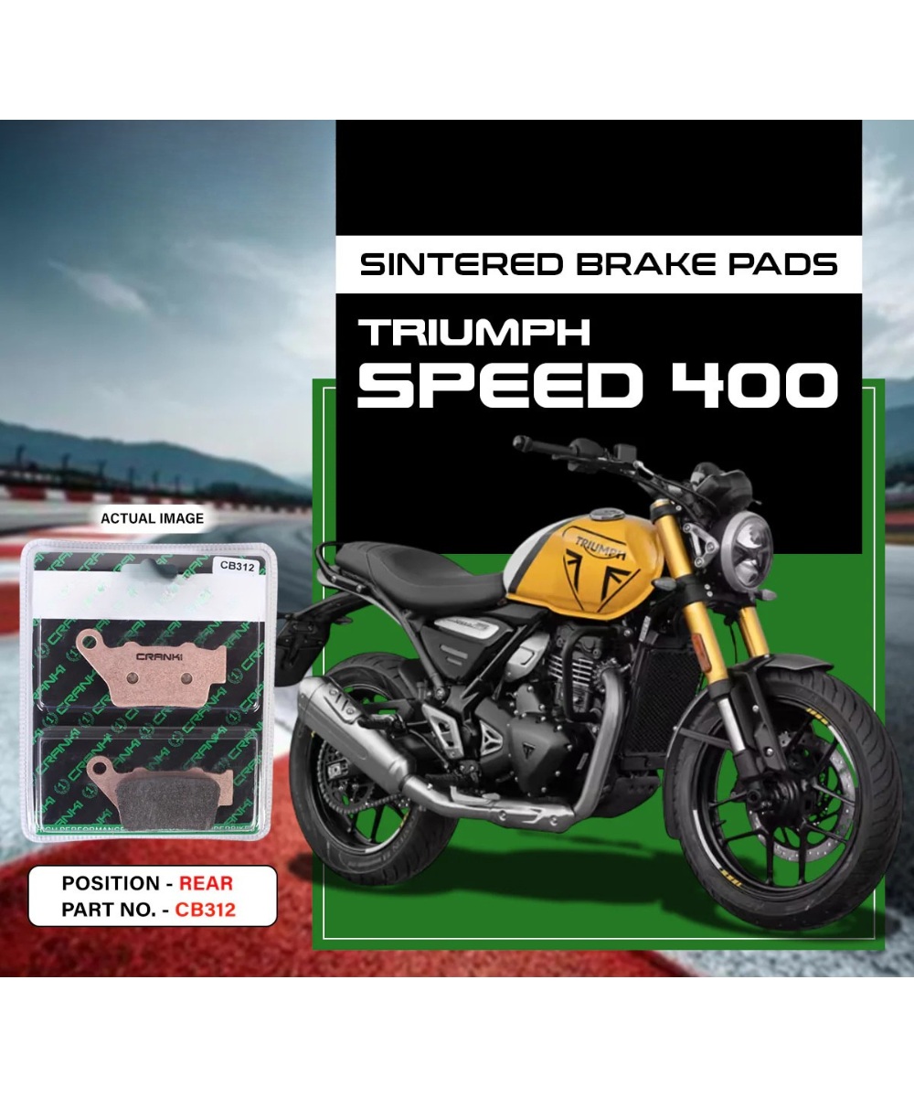 Crank1 Triumph Speed 400 Sintered Brake Pads