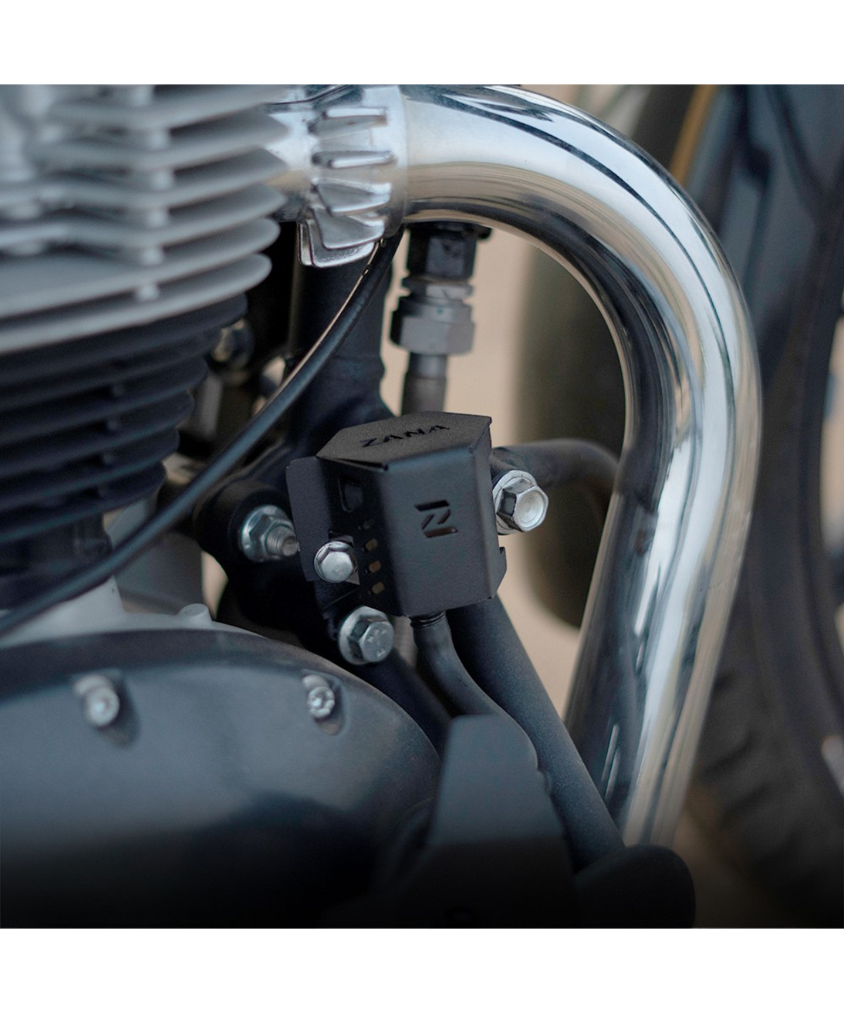 Zana Royal Enfield Super Meteor 650 Aluminium Rear Oil Reservoir Hex Cover - ZI-8355 - Zana