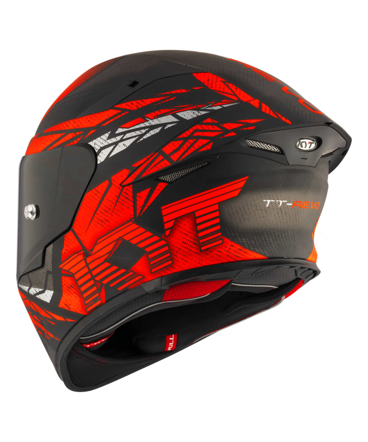 KYT TT-Revo Combustion Helmet - Matt Red