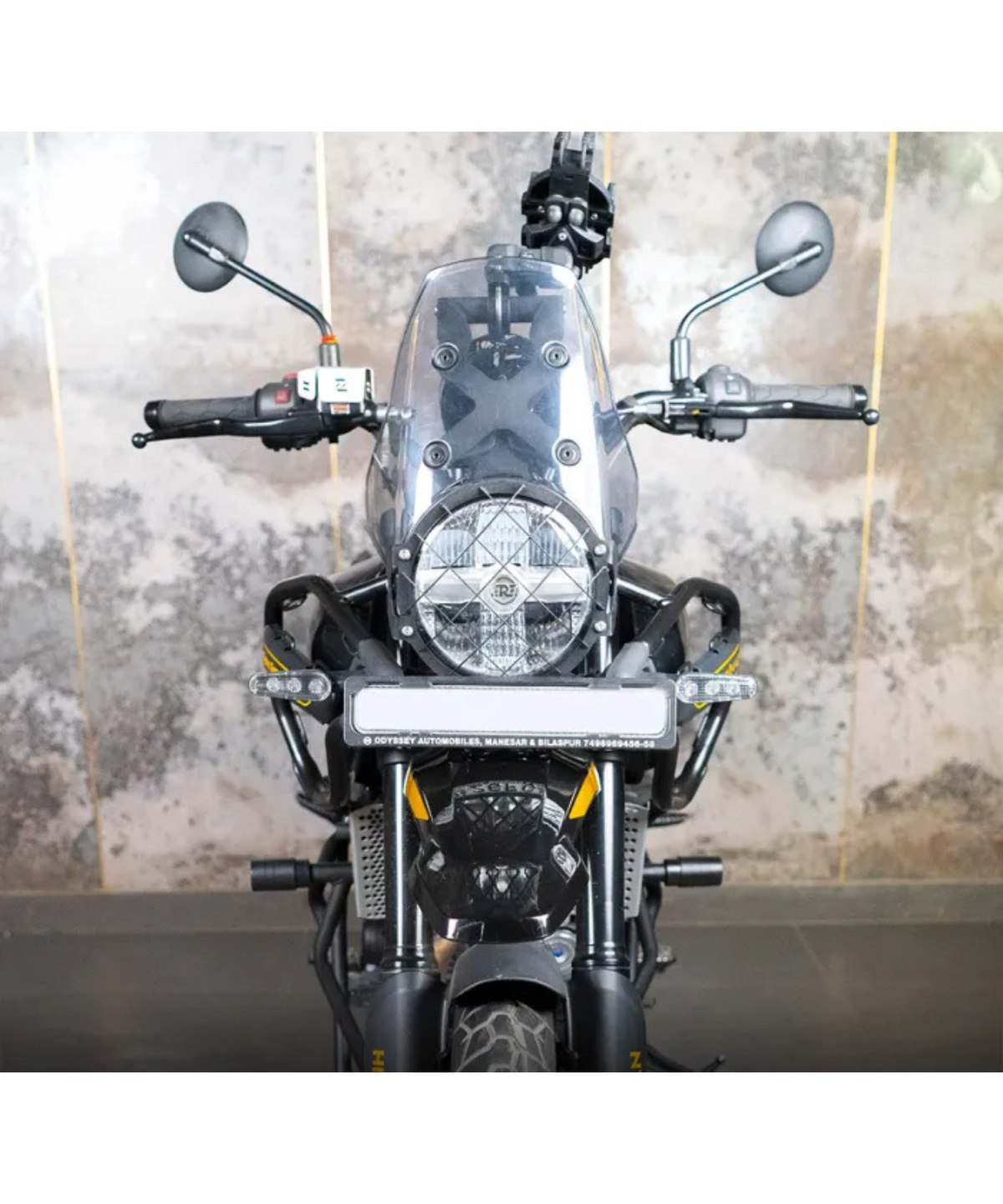 Zana Royal Enfield Himalayan 450 SS Headlight Guard Type-2 - Black - ZI-8437 - Zana
