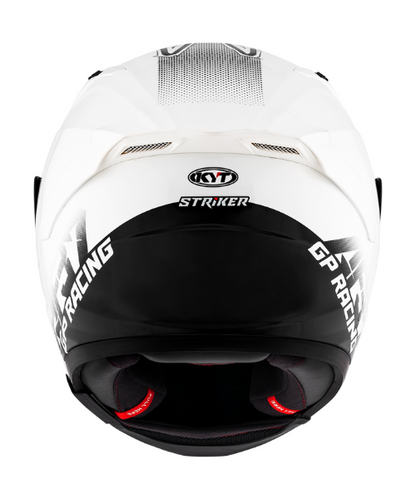 KYT Striker AF37 Livery Helmet - Gloss White Black