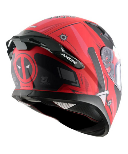 Axor Apex Marvel Deadpool Helmet - Dull Red Black