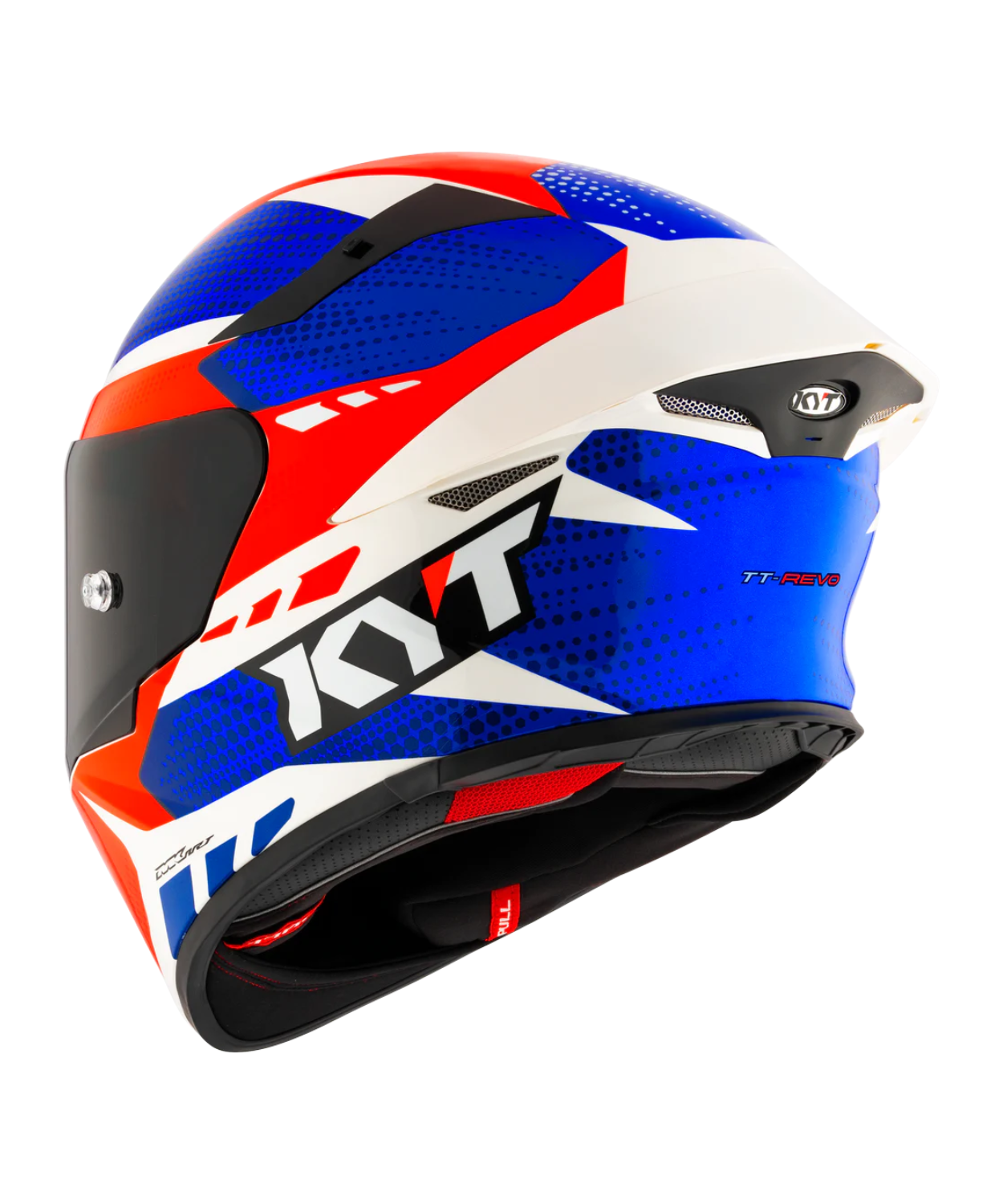 KYT TT-Revo Gear Helmet - Gloss Blue Red