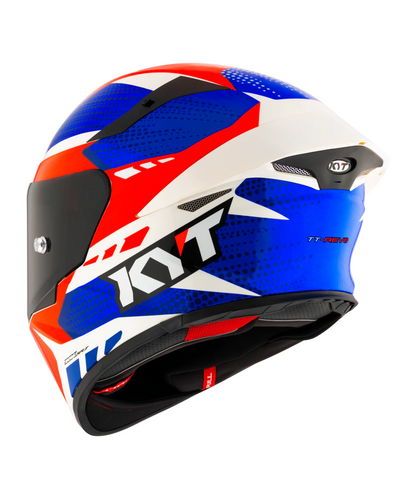 KYT TT-Revo Gear Helmet - Gloss Blue Red