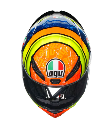 AGV K1 S Izan Helmet - Gloss Orange Yellow Blue