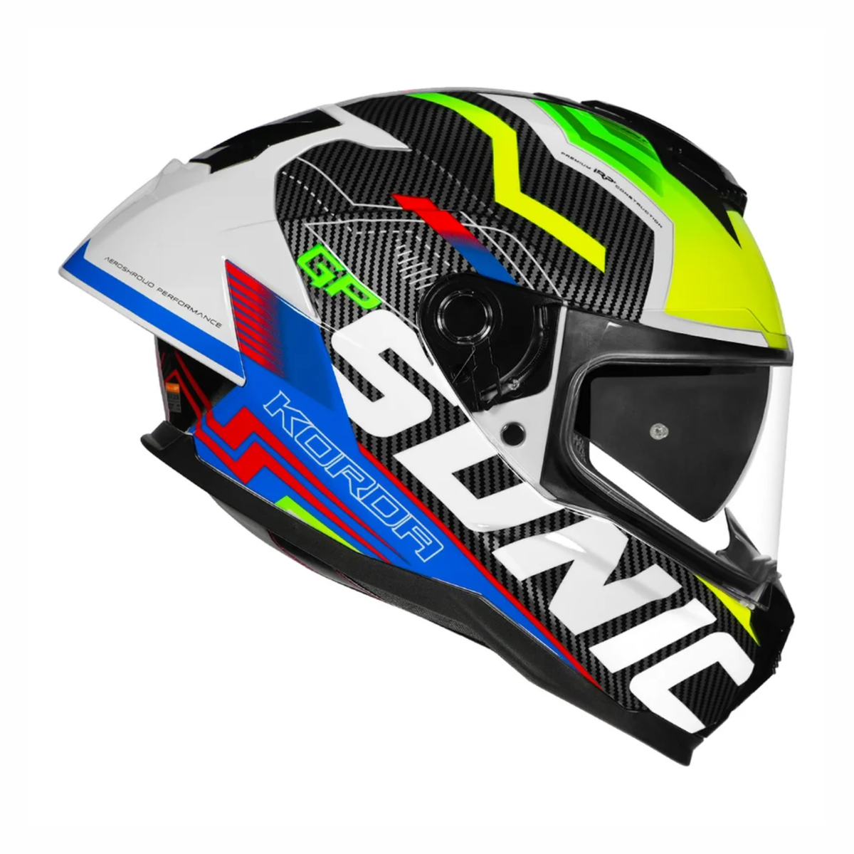 Korda Sonic GP SPI-D Helmet - Gloss Fluorescent Yellow