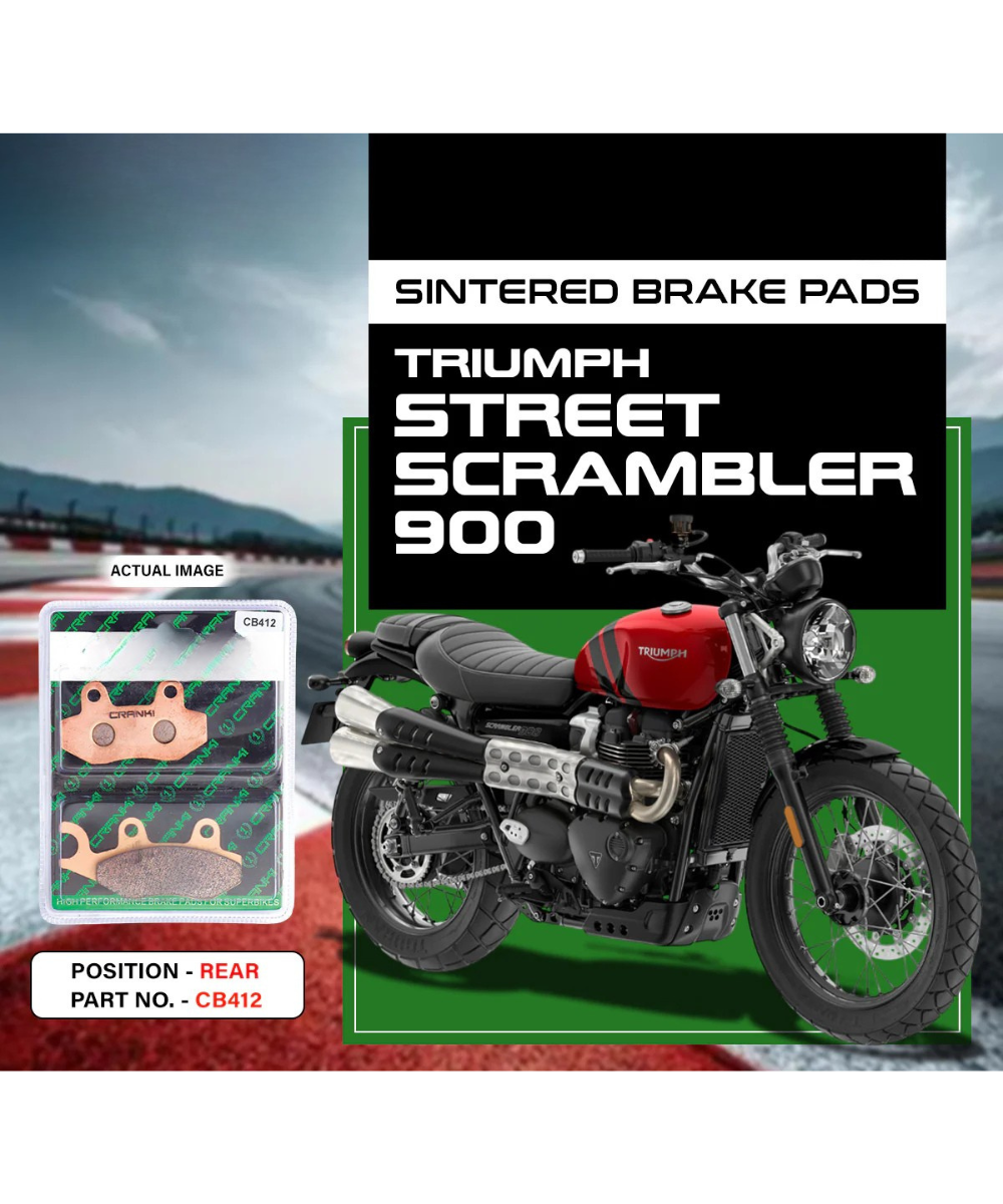 Crank1 Triumph Street Scrambler 900 Sintered Brake Pads