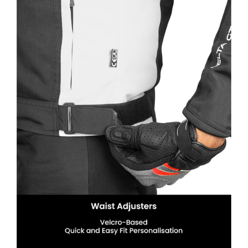 Rynox Delta GT Motorcycle Riding Jacket - Black Red