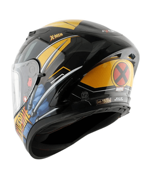 Axor Street Marvel Wolverine Helmet - Black Yellow