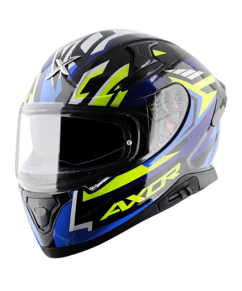 Axor Apex Streak Helmet - Gloss Black Blue