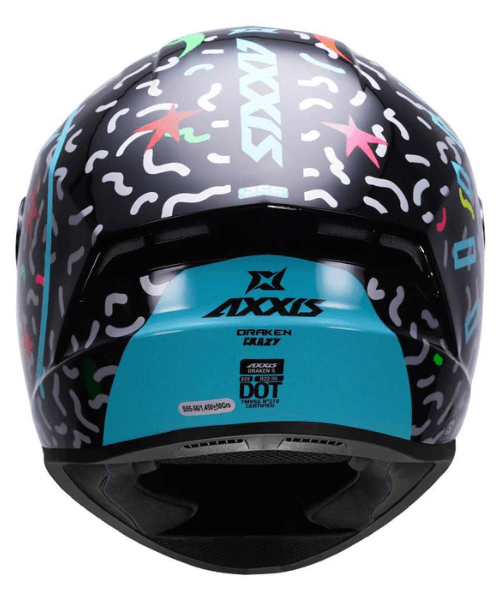 Axxis Draken S Crazy Helmet - Blue