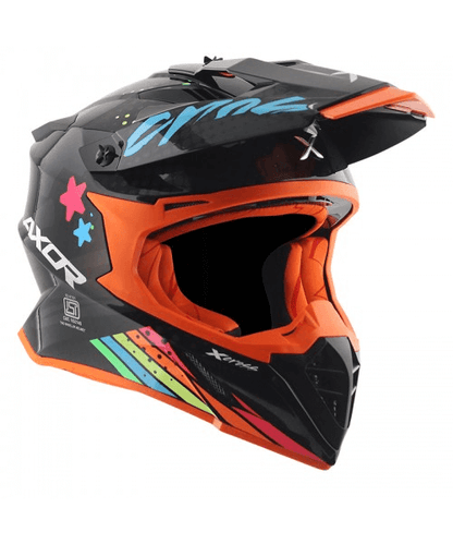 Axor X-CROSS X2 Off Road Helmet - Dull Black Grey