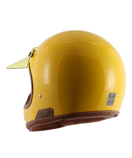 Axor Retro Moto-X Helmet - Yellow
