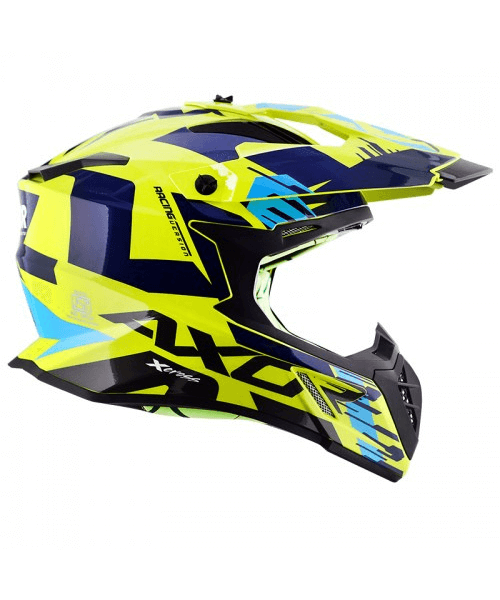 Axor X-CROSS X1 Off Road Helmet -Neon Yellow Blue