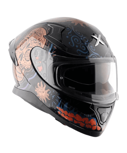 Axor Apex Trance Full Face Helmet - Black Gold