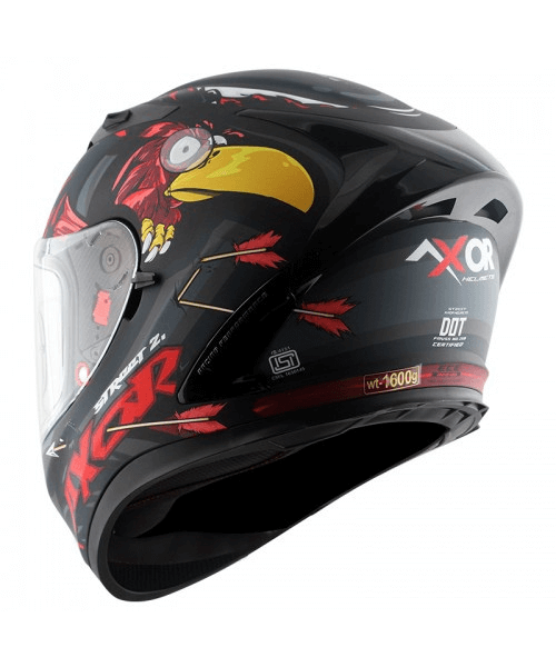 Axor Street Zazu Helmet - Dull Black Red