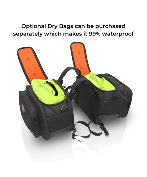 Guardian Gears Stallion Saddlebag with Rain Covers 50L expandable to 65L