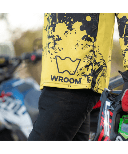 Wroom Dri Fit Jersey - Grey Hi Viz Yellow