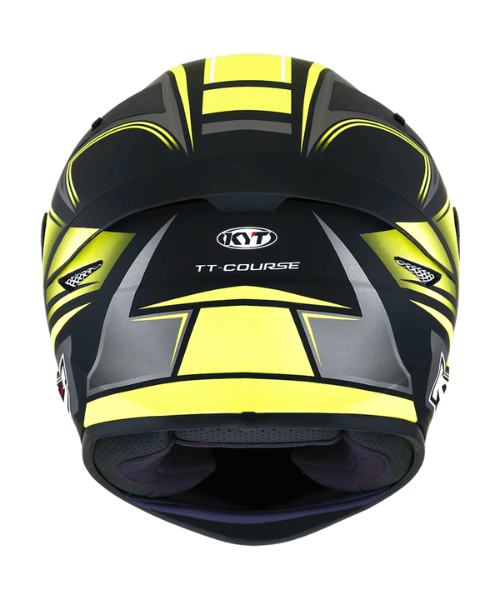 KYT TT-Course Tourist Helmet - Matt Yellow Fluo