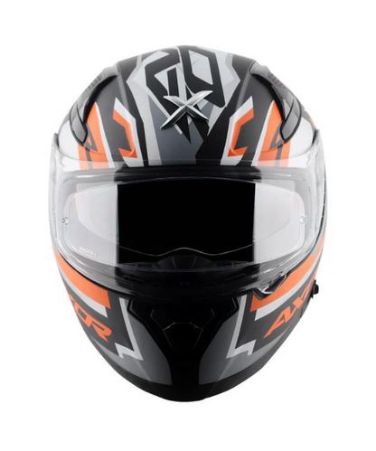 Axor Apex Streak Helmet - Dull Black Orange