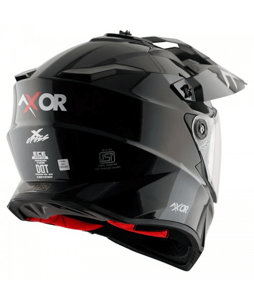 Axor X-Cross Dual Visor Sc Helmet - Black Red