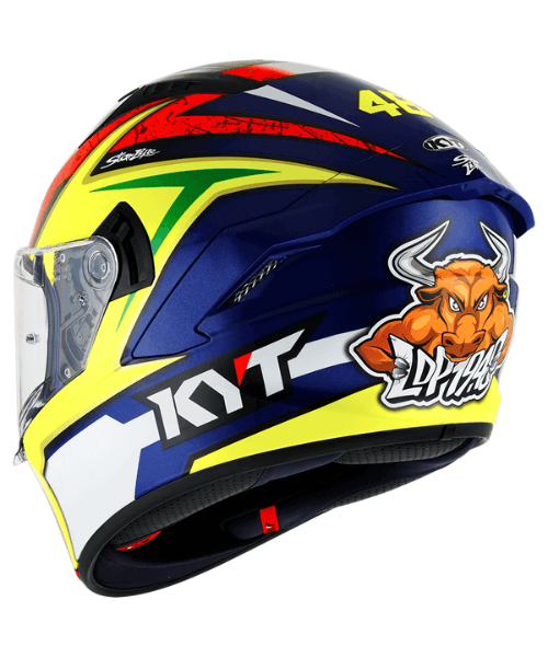 KYT Nf-R Dalla Porta Rep. Original Helmet- Red Blue Yellow