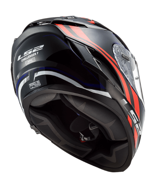 LS2 FF327 Challenger Propeller Helmet - Red Blue
