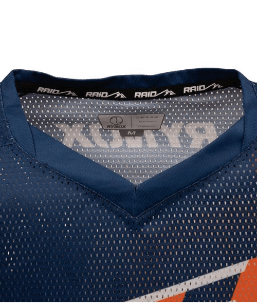 Rynox Switchback Neo Offroad Jersey - Hi-Viz Orange Blue