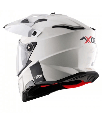 Axor X-Cross Dual Visor Sc Helmet - White Red