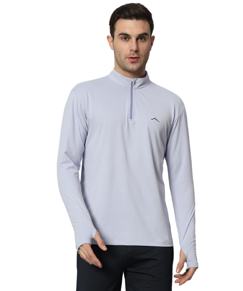 Reccy Men's Nomadic Full Sleeves T Shirt - Lavender