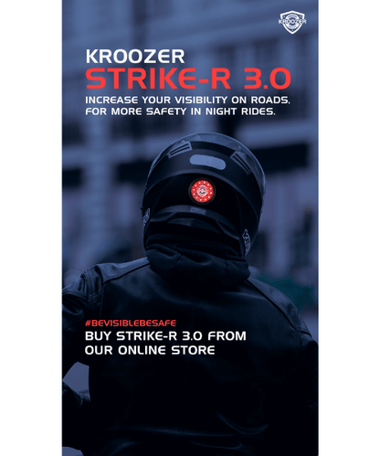 Kroozer Strike-R 3.0 LED Helmet Light Kit - Fiery Red