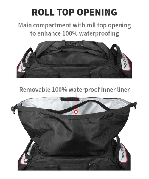 Viaterra Claw 72 Ltr Waterproof Tailbag - Black